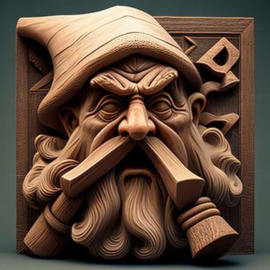 3D model Dwarf Nose game (STL)